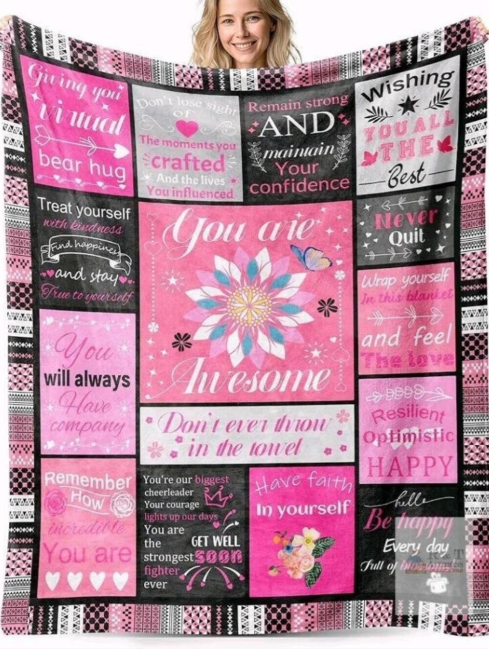 You Are Awesome GET WELL BLANKET
